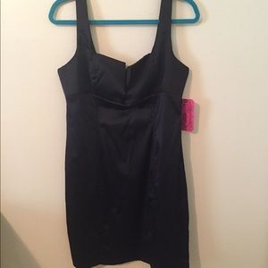 🍍4 for $20 NWT Fitted Satin Cocktail Dress Black